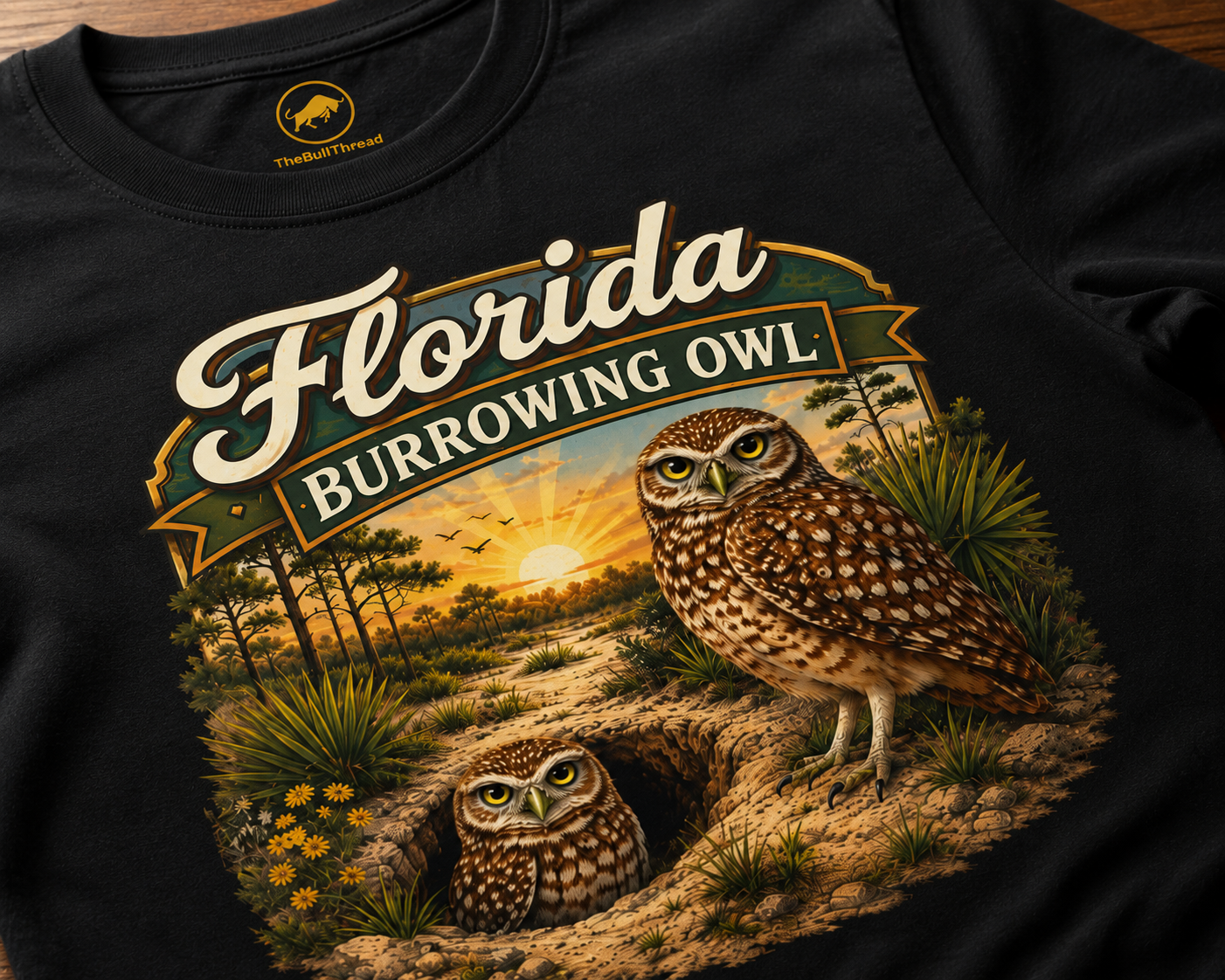 Florida Burrowing Owl Shirt, Florida Wildlife Shirt, Burrowing Owl Tee, Nature Lover Gift, Bird Watching Shirt, Florida Bird Shirt, Premium.