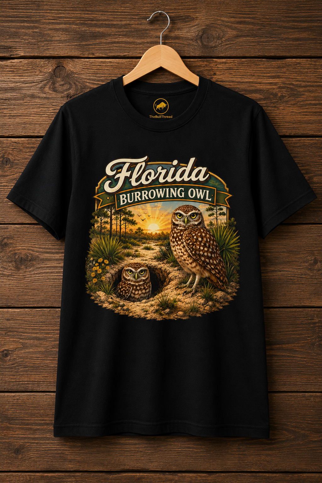 Florida Burrowing Owl Shirt, Florida Wildlife Shirt, Burrowing Owl Tee, Nature Lover Gift, Bird Watching Shirt, Florida Bird Shirt, Premium.