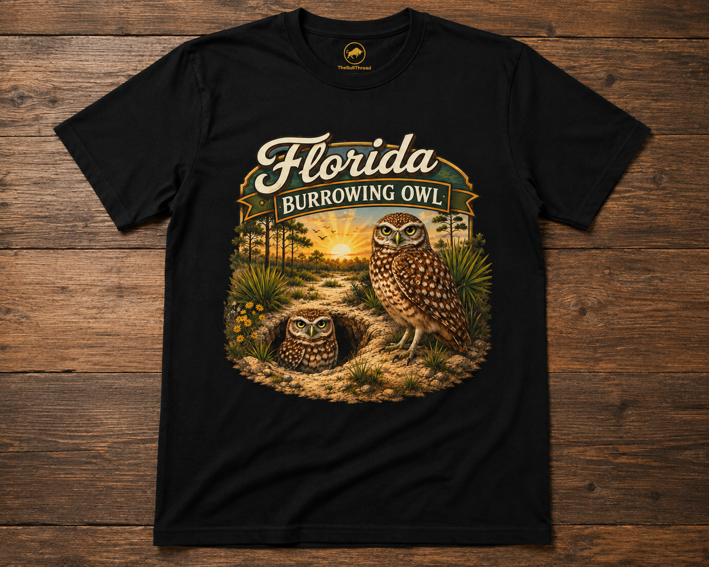 Florida Burrowing Owl Shirt, Florida Wildlife Shirt, Burrowing Owl Tee, Nature Lover Gift, Bird Watching Shirt, Florida Bird Shirt, Premium.