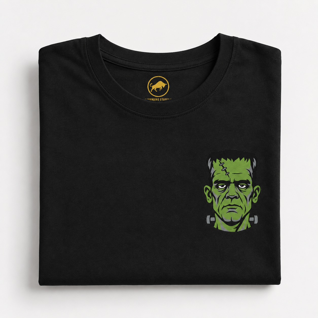Vintage Green Monster Shirt, Classic Halloween Graphic Tee, Retro Horror T Shirt, Spooky Monster Pocket Print, Halloween Gift.