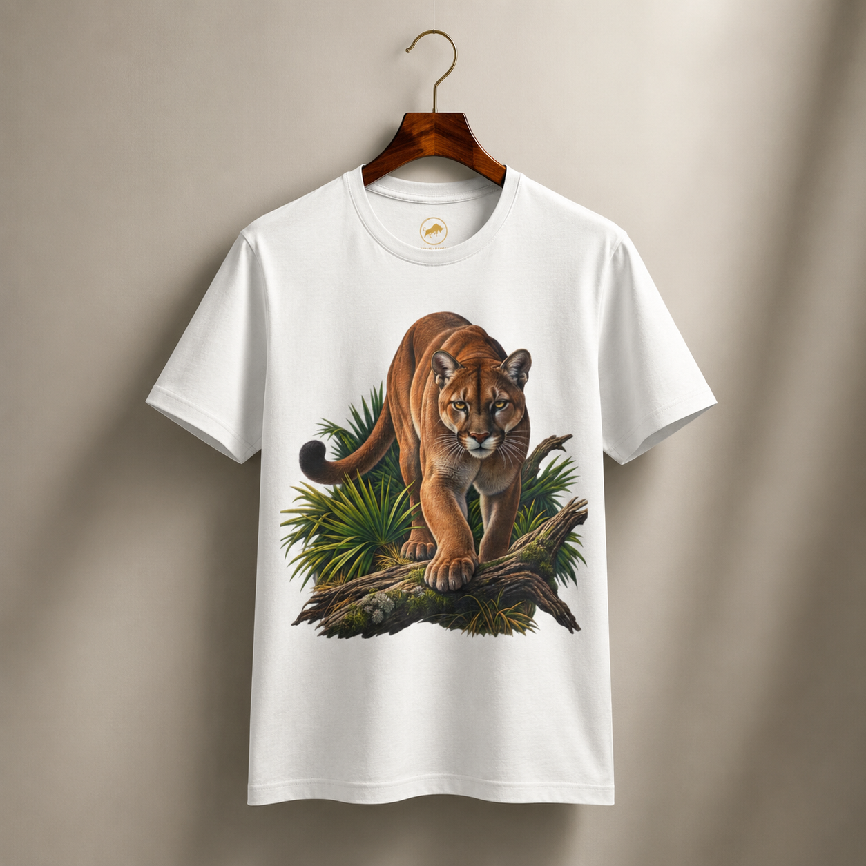 Florida Panther Wildlife Graphic T Shirt Realistic Big Cat Nature Tee Florida Wildlife Outdoor Animal Lover Shirt.