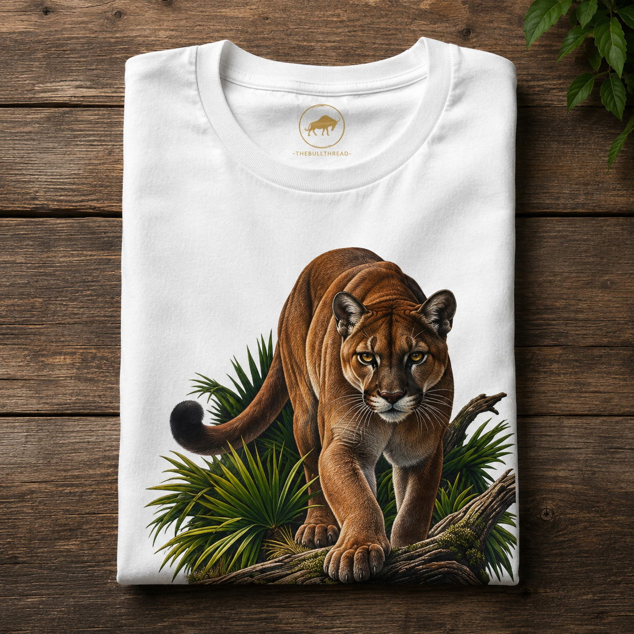 Florida Panther Wildlife Graphic T Shirt Realistic Big Cat Nature Tee Florida Wildlife Outdoor Animal Lover Shirt.