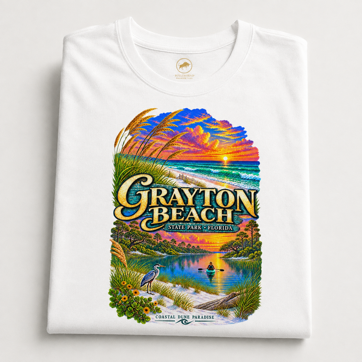Grayton Beach State Park Shirt, Retro Florida Coastal Graphic Tee, Emerald Coast Vacation Souvenir.