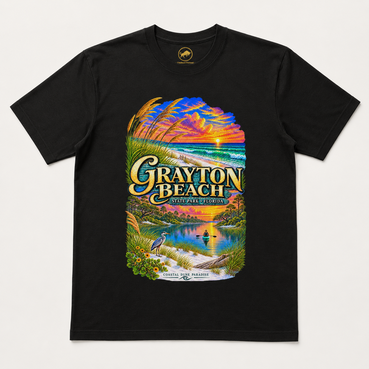 Grayton Beach State Park Shirt, Retro Florida Coastal Graphic Tee, Emerald Coast Vacation Souvenir