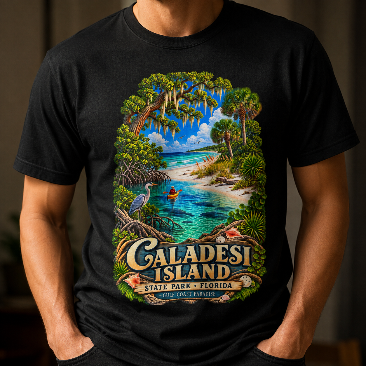 Caladesi Island State Park Shirt, Florida Beach Tee, Gulf Coast Kayaking Souvenir