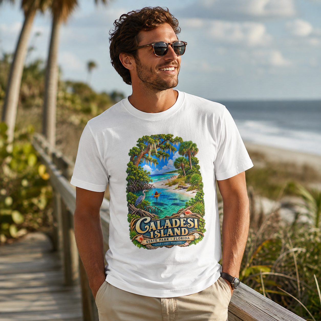 Caladesi Island State Park Shirt, Florida Beach Tee, Gulf Coast Kayaking Souvenir.