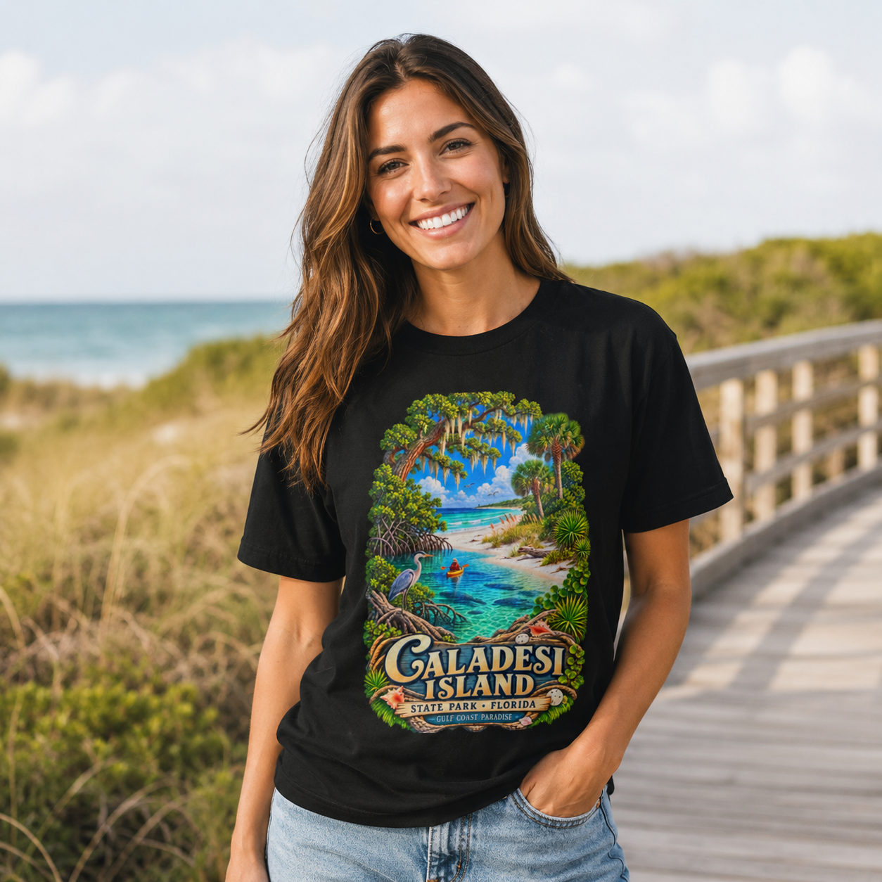 Caladesi Island State Park Shirt, Florida Beach Tee, Gulf Coast Kayaking Souvenir