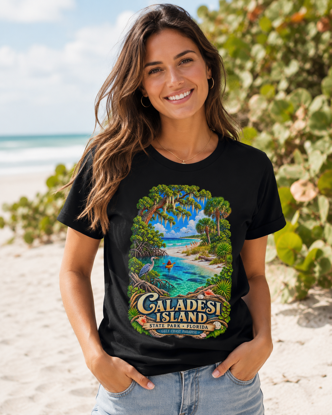 Caladesi Island State Park Shirt, Florida Beach Tee, Gulf Coast Kayaking Souvenir