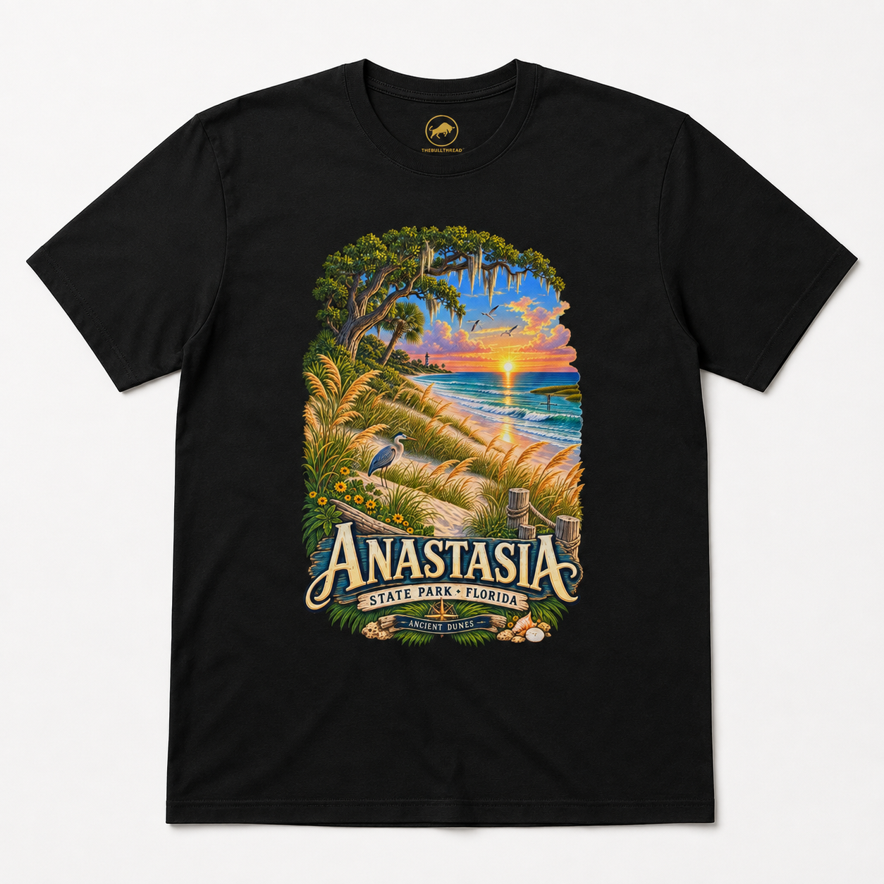 Anastasia State Park Shirt, St Augustine Florida Beach Tee, Vintage Coastal Nature Graphic.