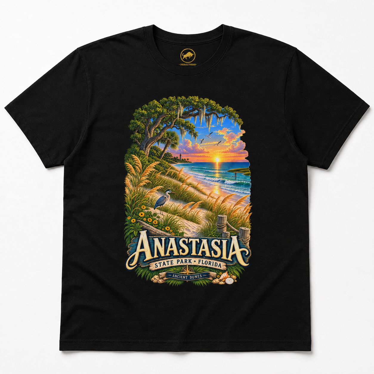 Anastasia State Park Shirt, St Augustine Florida Beach Tee, Vintage Coastal Nature Graphic.