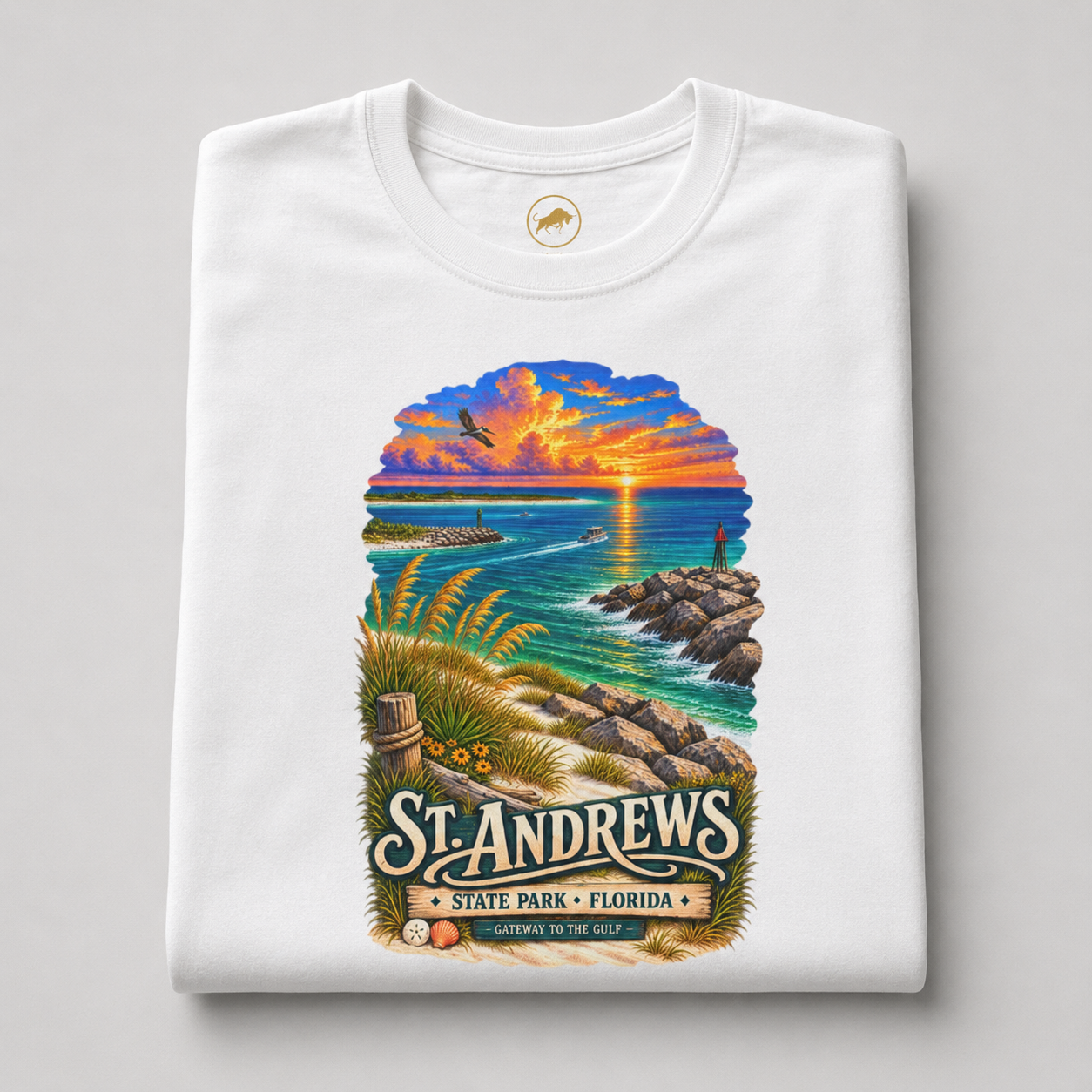 St Andrews State Park Shirt, Panama City Beach Florida Vintage Graphic Tee.