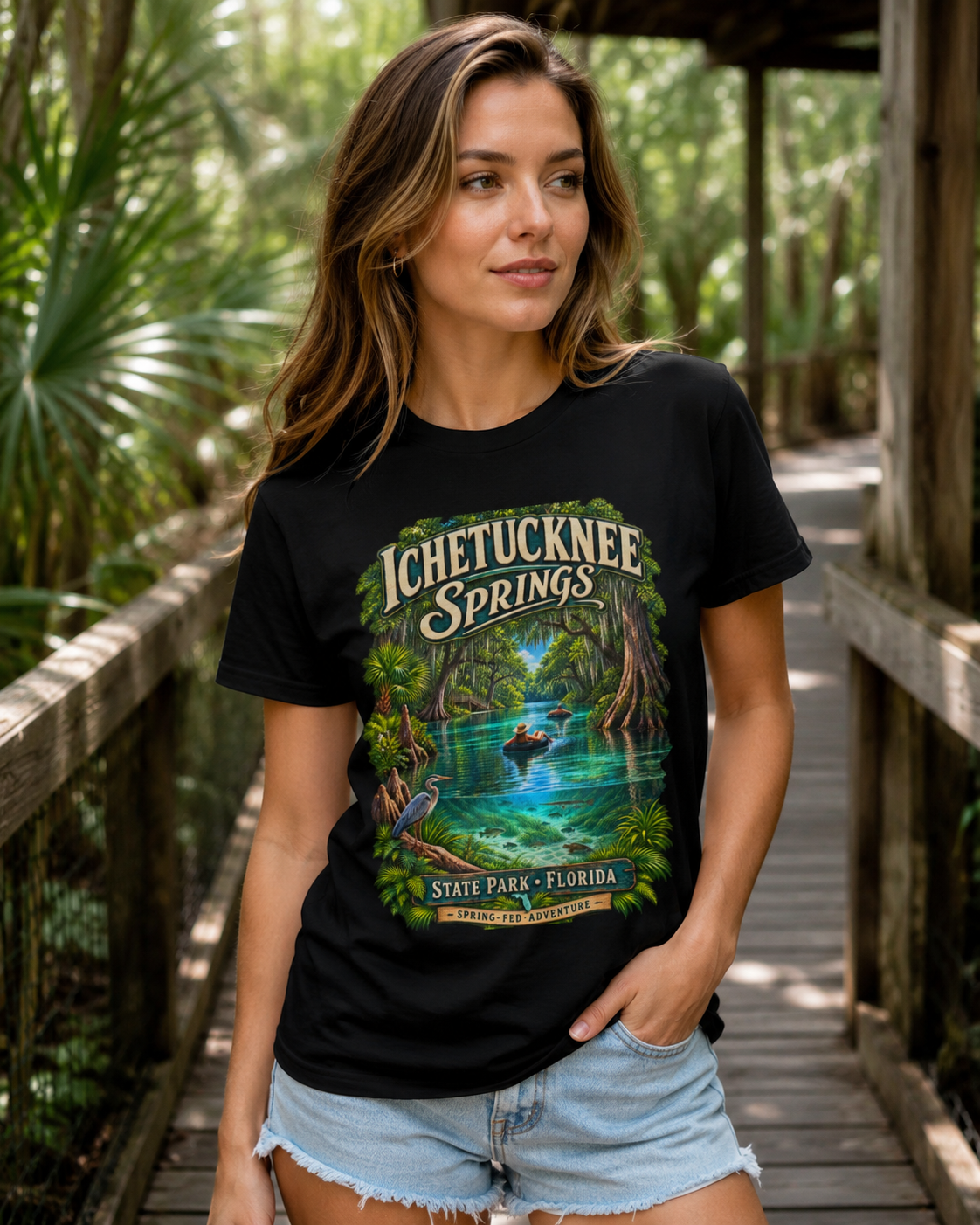 Ichetucknee Springs State Park Shirt, Florida River Tubing Vintage Graphic Tee.