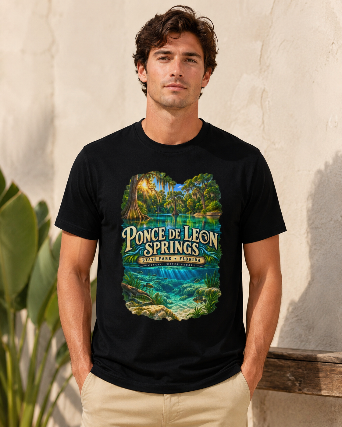 Ponce de Leon Springs State Park T-Shirt, Florida Nature Graphic Tee.