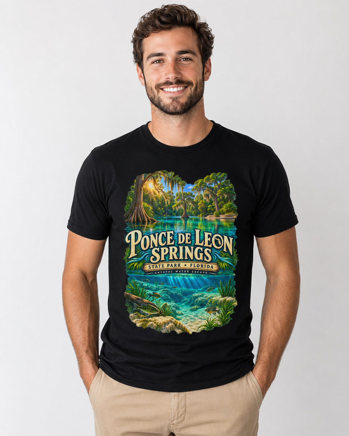 Ponce de Leon Springs State Park T-Shirt, Florida Nature Graphic Tee.