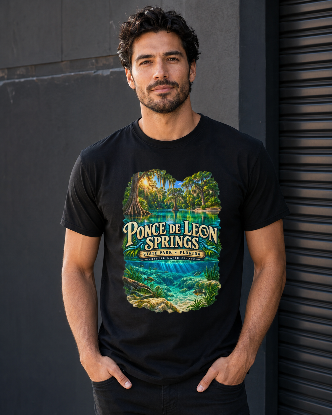 Ponce de Leon Springs State Park T-Shirt, Florida Nature Graphic Tee.