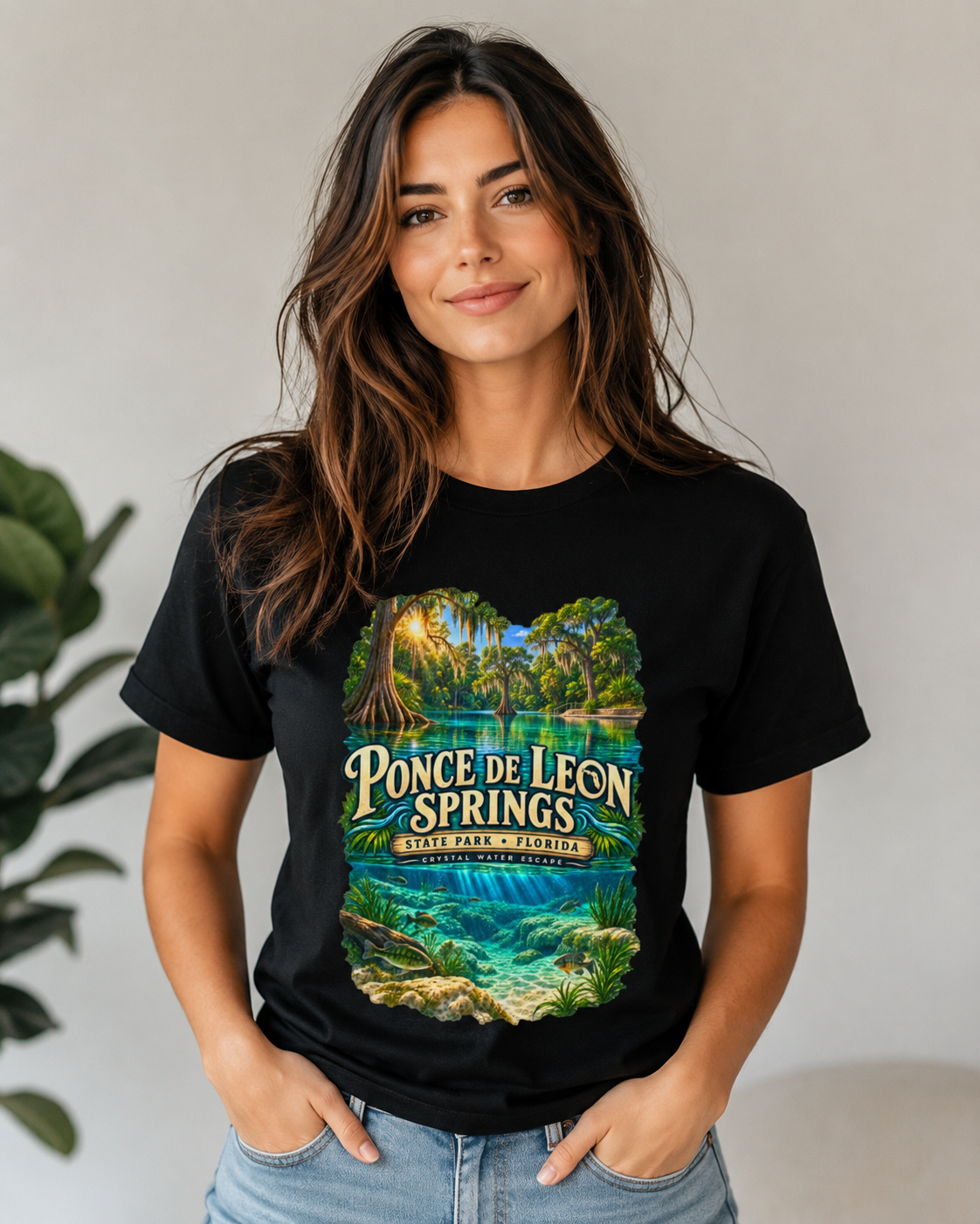 Ponce de Leon Springs State Park T-Shirt, Florida Nature Graphic Tee.