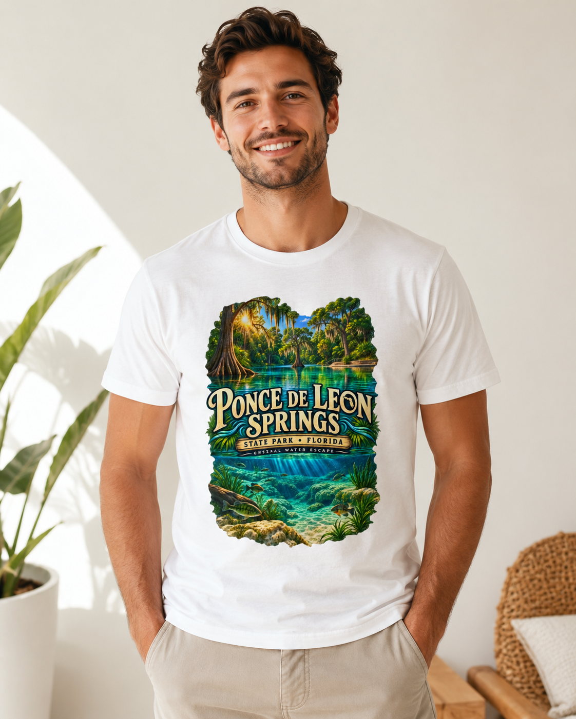 Ponce de Leon Springs State Park T-Shirt, Florida Nature Graphic Tee.