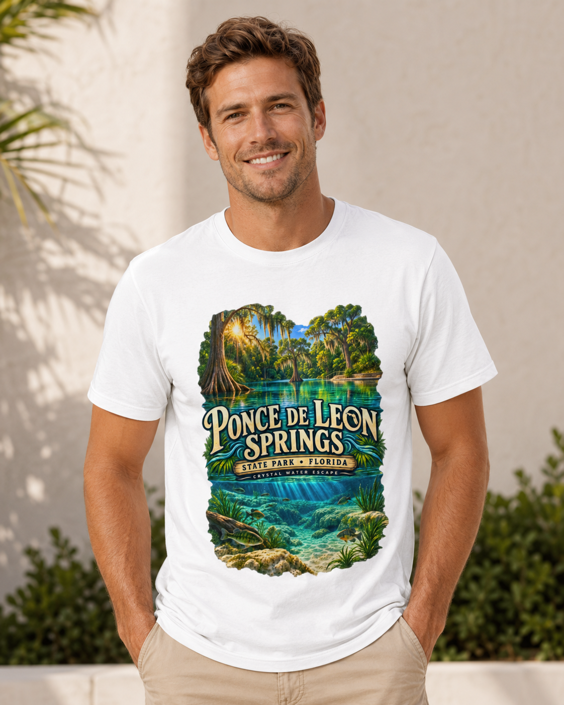 Ponce de Leon Springs State Park T-Shirt, Florida Nature Graphic Tee.