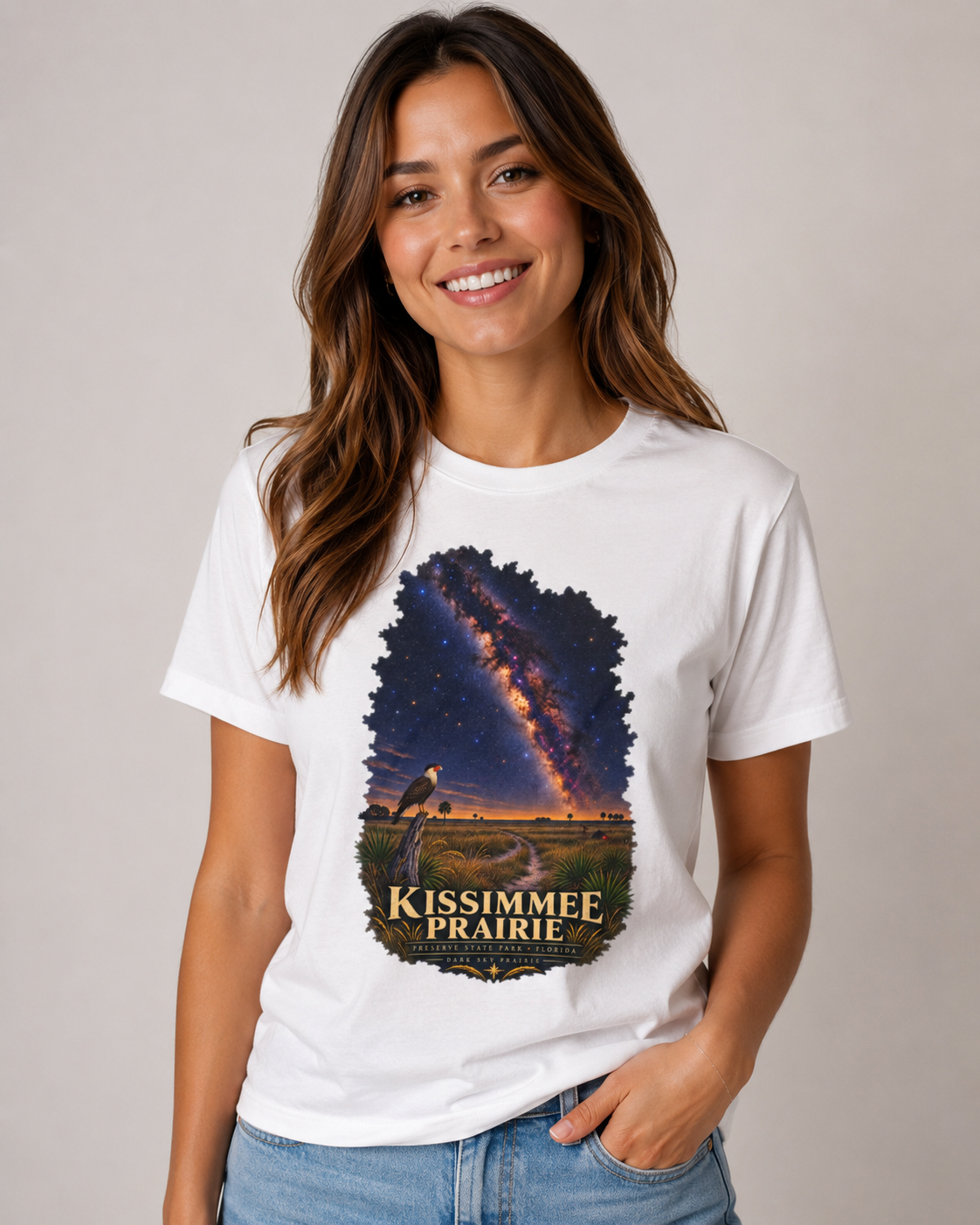 Kissimmee Prairie Preserve Dark Sky Shirt, Florida State Park Milky Way Tee, Okeechobee Stargazing Gift.