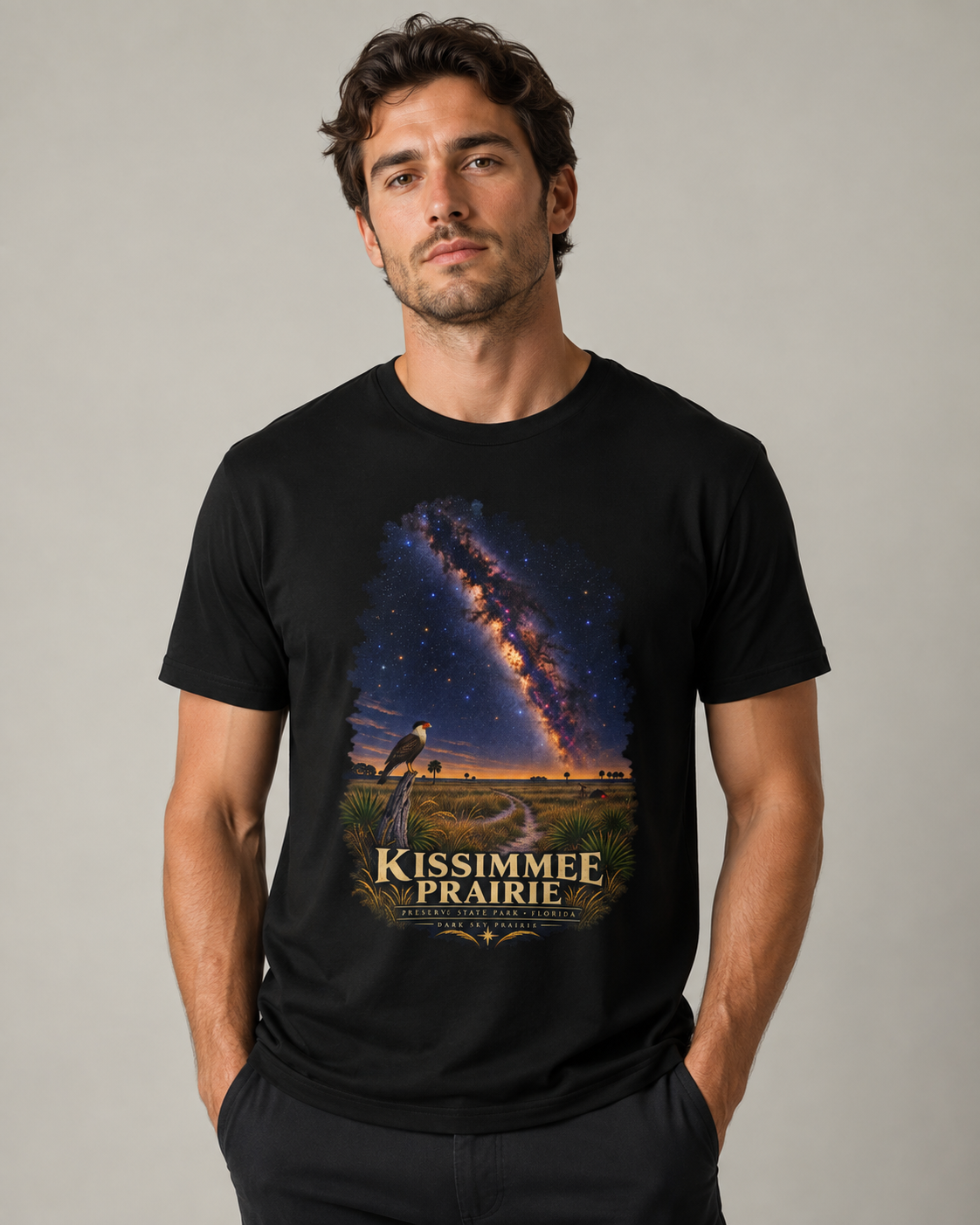 Kissimmee Prairie Preserve Dark Sky Shirt, Florida State Park Milky Way Tee, Okeechobee Stargazing Gift.