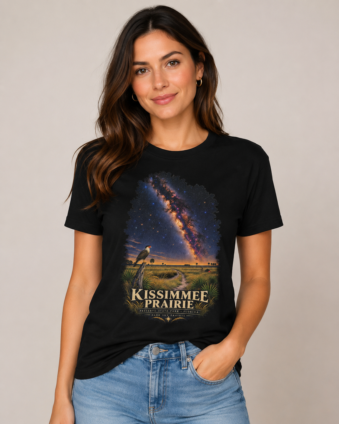 Kissimmee Prairie Preserve Dark Sky Shirt, Florida State Park Milky Way Tee, Okeechobee Stargazing Gift.
