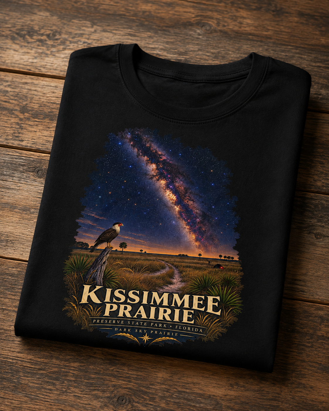 Kissimmee Prairie Preserve Dark Sky Shirt, Florida State Park Milky Way Tee, Okeechobee Stargazing Gift.