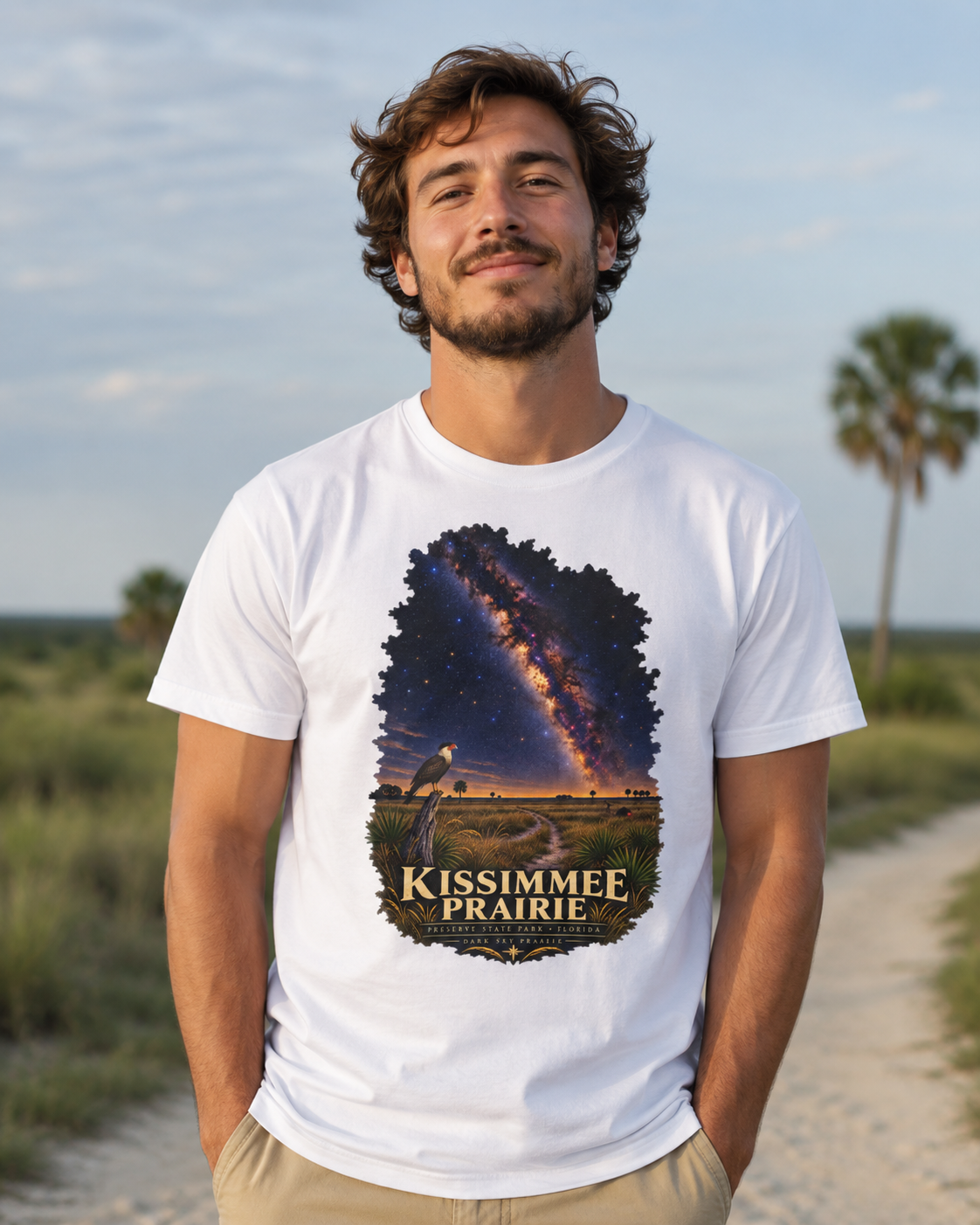 Kissimmee Prairie Preserve Dark Sky Shirt, Florida State Park Milky Way Tee, Okeechobee Stargazing Gift.