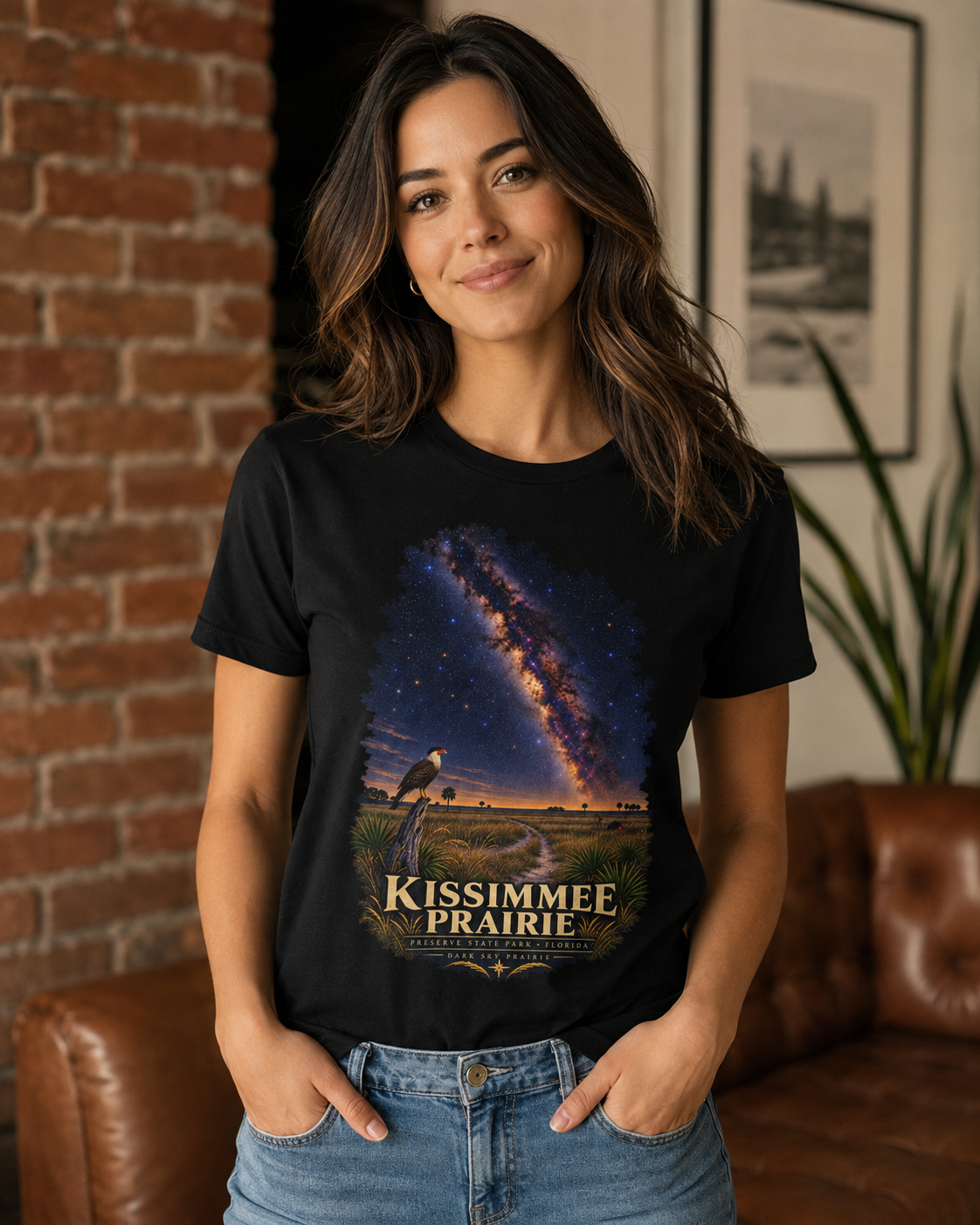 Kissimmee Prairie Preserve Dark Sky Shirt, Florida State Park Milky Way Tee, Okeechobee Stargazing Gift.