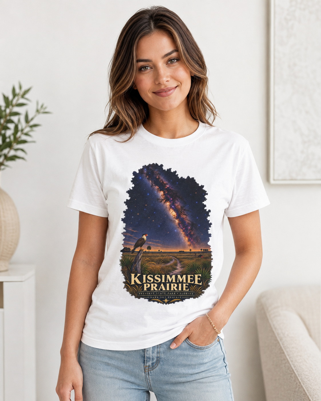 Kissimmee Prairie Preserve Dark Sky Shirt, Florida State Park Milky Way Tee, Okeechobee Stargazing Gift.