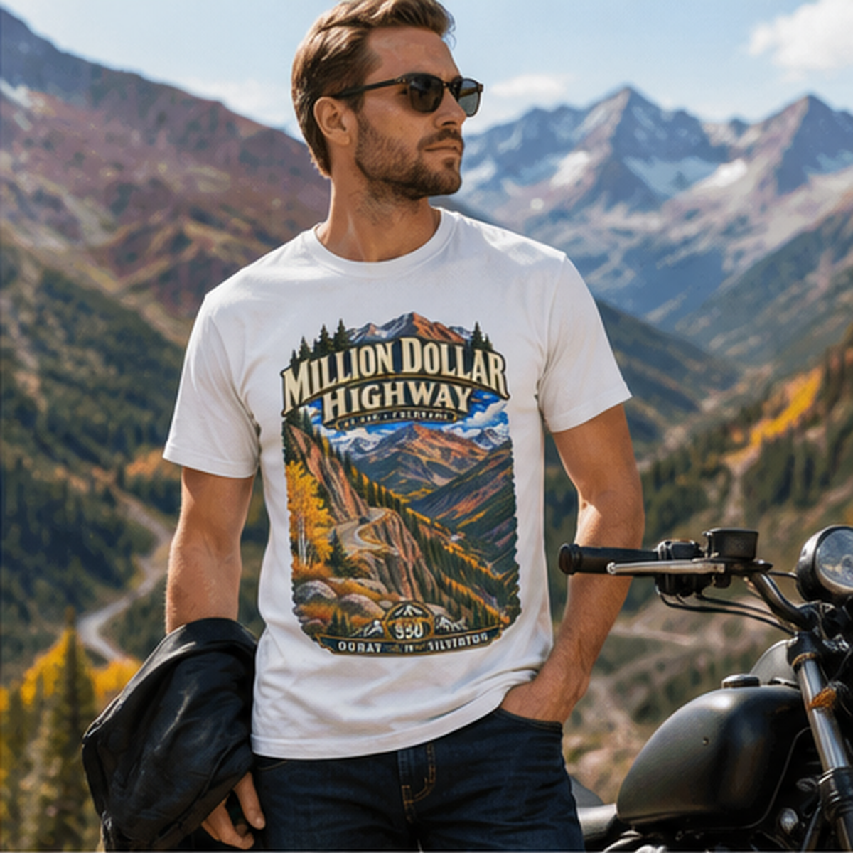 Million Dollar Highway Shirt, US 550 Colorado T Shirt, Ouray Silverton Scenic Byway Tee, San Juan Mountains Road Trip Gift.