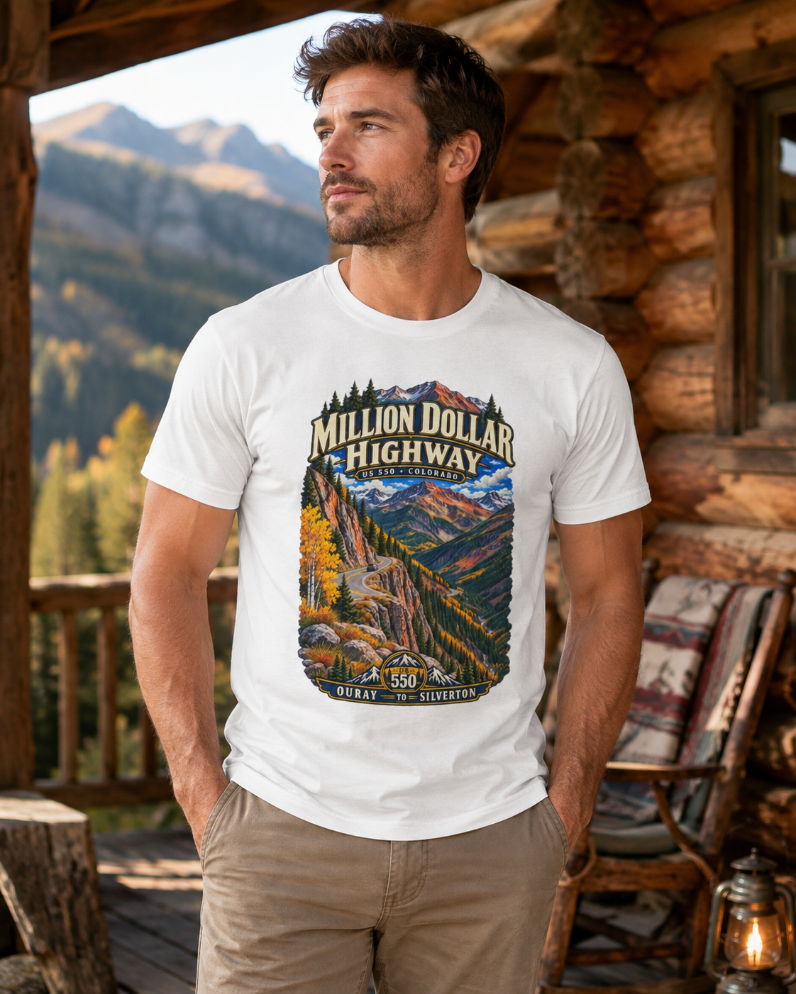 Million Dollar Highway Shirt, US 550 Colorado T Shirt, Ouray Silverton Scenic Byway Tee, San Juan Mountains Road Trip Gift.