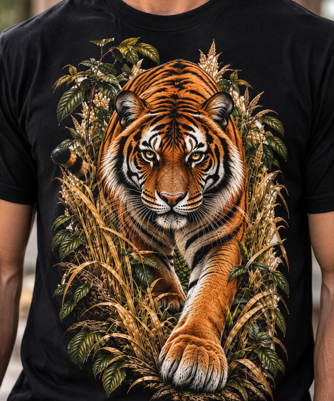 Bengal Tiger Shirt, Realistic Wildlife Graphic Tee, Big Cat Lover Gift, Jungle Nature T-Shirt, Tiger Lover Shirt