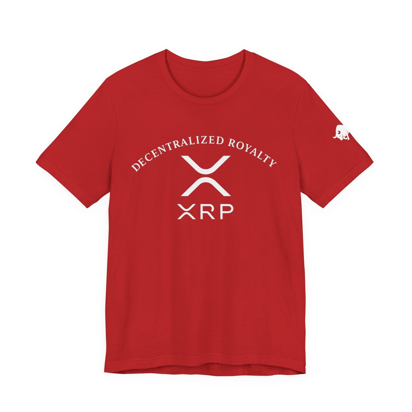 Premium XRP Investor Shirt - Decentralized Royalty Bull Sleeve Design by TheBullThread