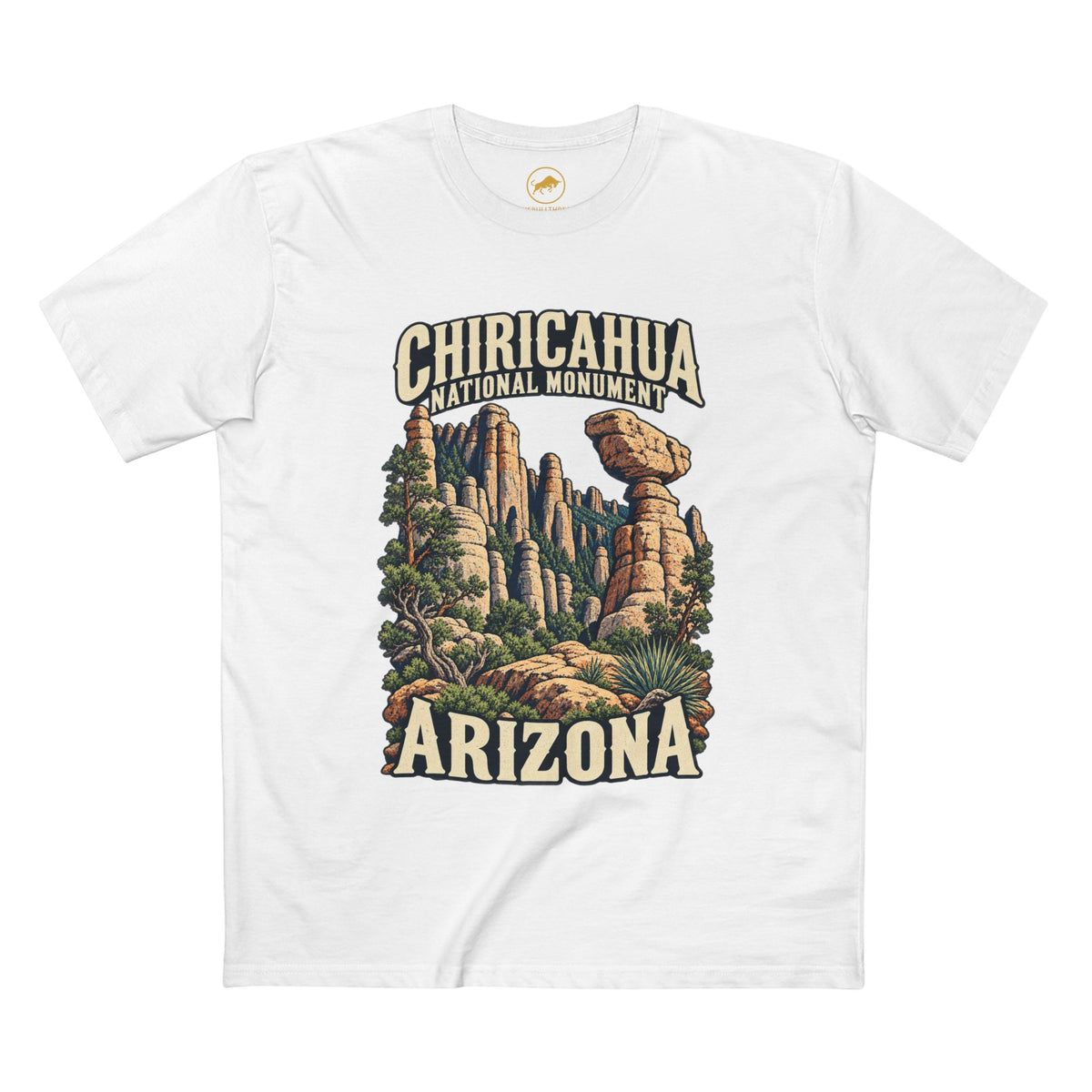 Chiricahua National Monument Shirt — Arizona Hoodoo and Balanced Rock Tee.