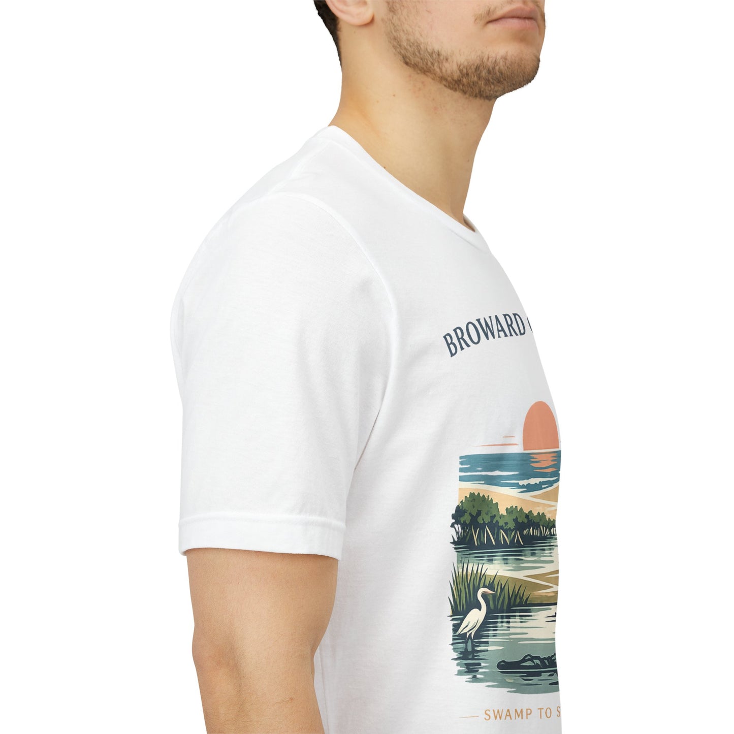 Broward County Florida Shirt - Everglades to Ocean Nature Tee, South Florida Graphic T Shirt, Coastal Art Gift, Mangrove Sunset Shirt.