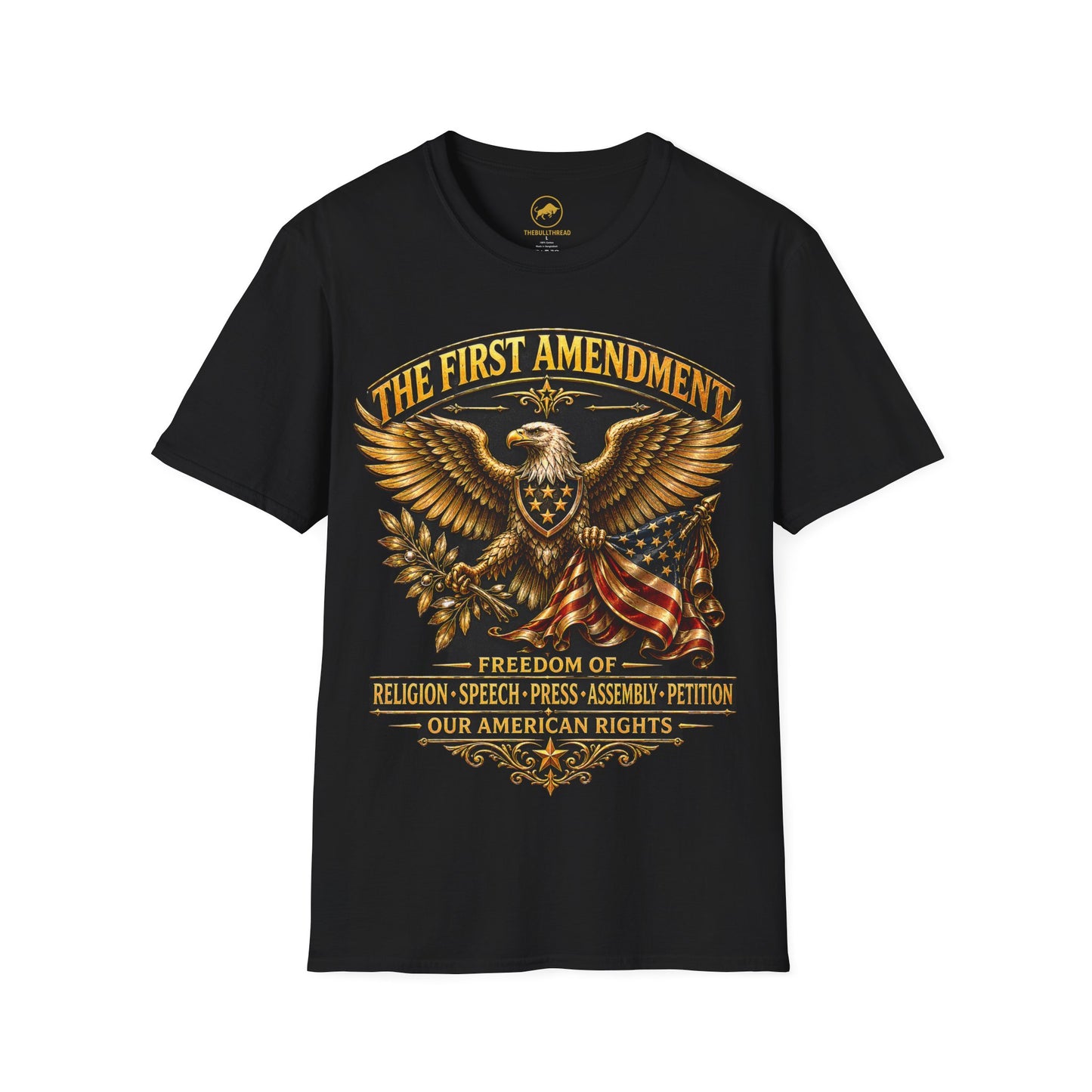 First Amendment Shirt, Patriotic Eagle Tee, Freedom Of Speech Shirt, Constitution Shirt, American Rights USA Tee.