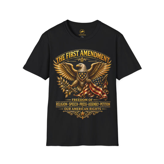 First Amendment Shirt, Patriotic Eagle Tee, Freedom Of Speech Shirt, Constitution Shirt, American Rights USA Tee.