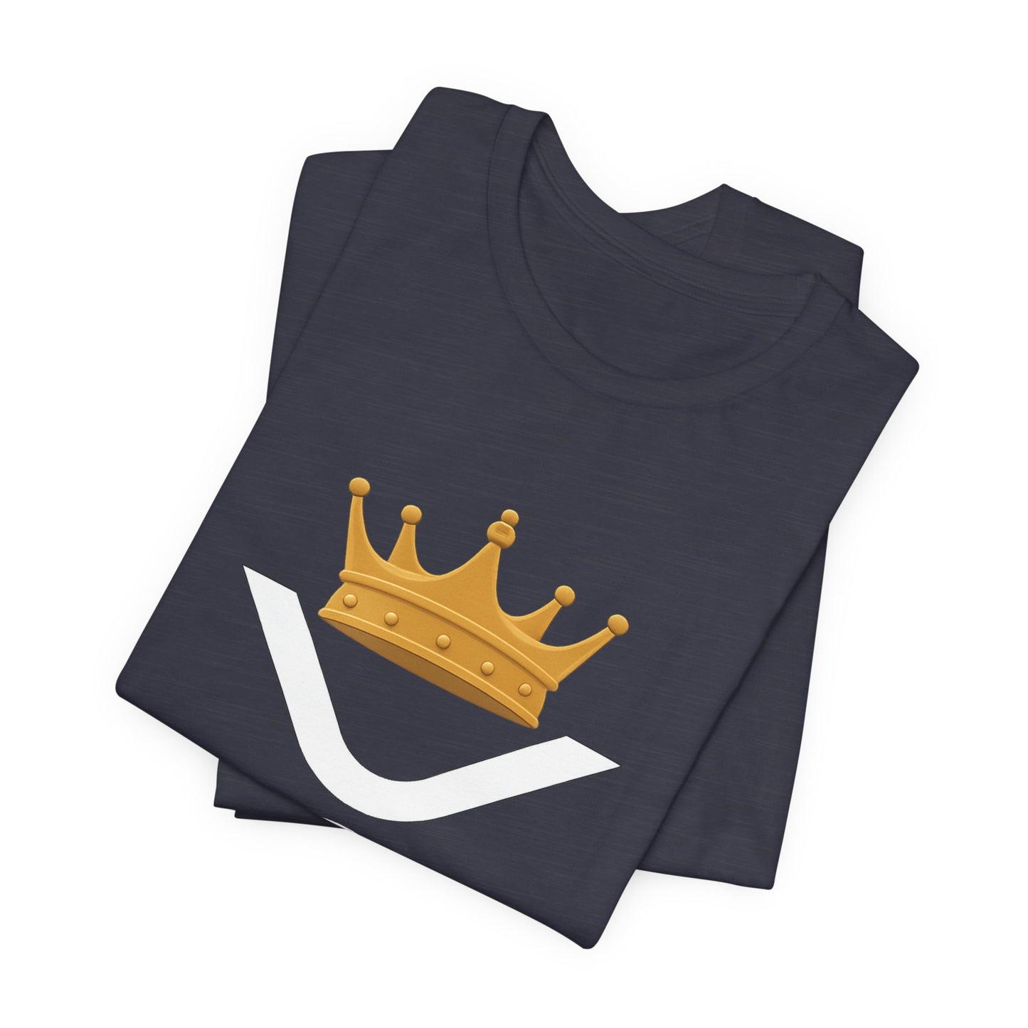 Premium XRP Crypto T-Shirt - XRP King Crowned Royalty Design by TheBullThread