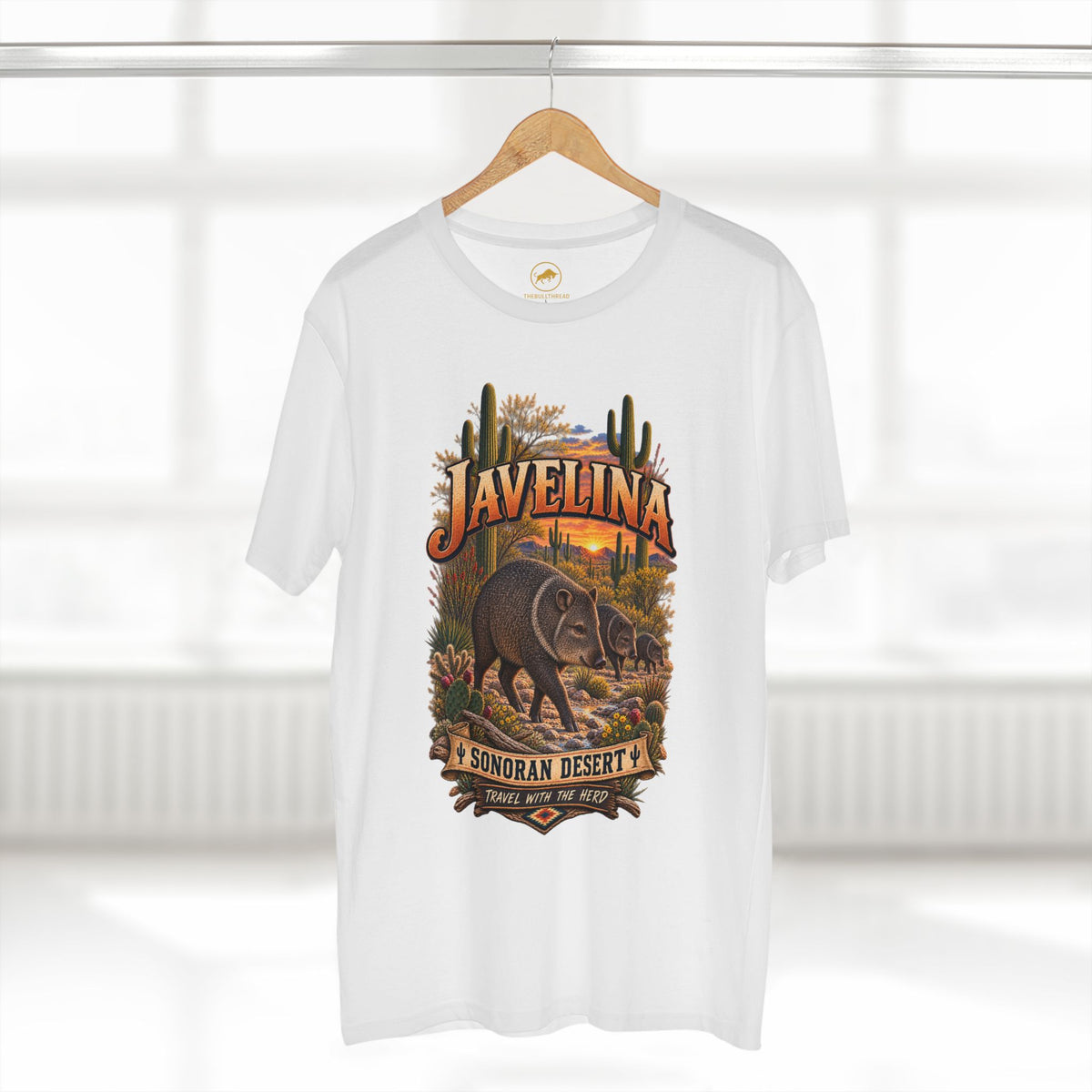 Javelina Shirt, Collared Peccary Sonoran Desert Arizona Southwest Wildlife Graphic.