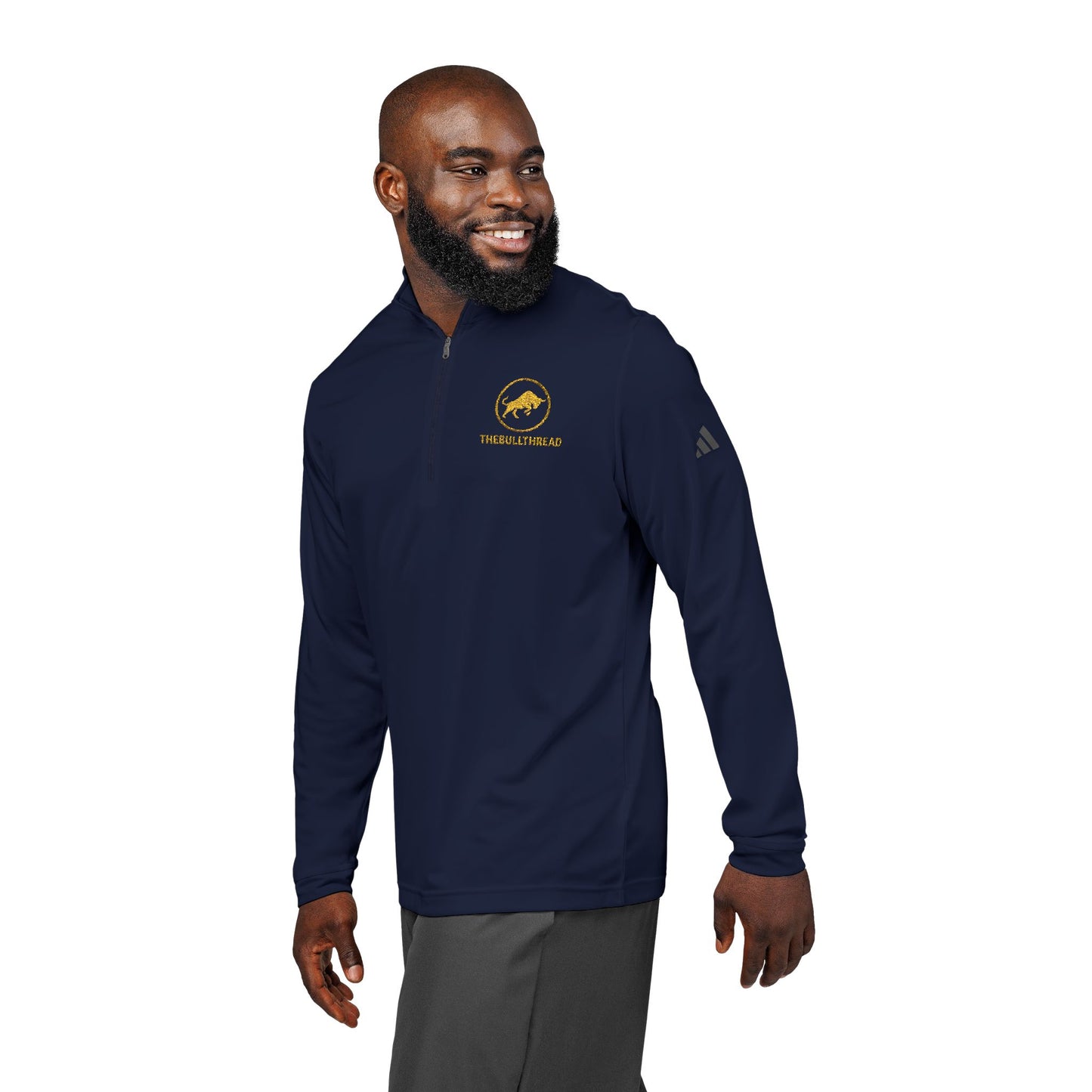 Premium Quarter-Zip Pullover – Embroidered Performance Jacket by TheBullThread