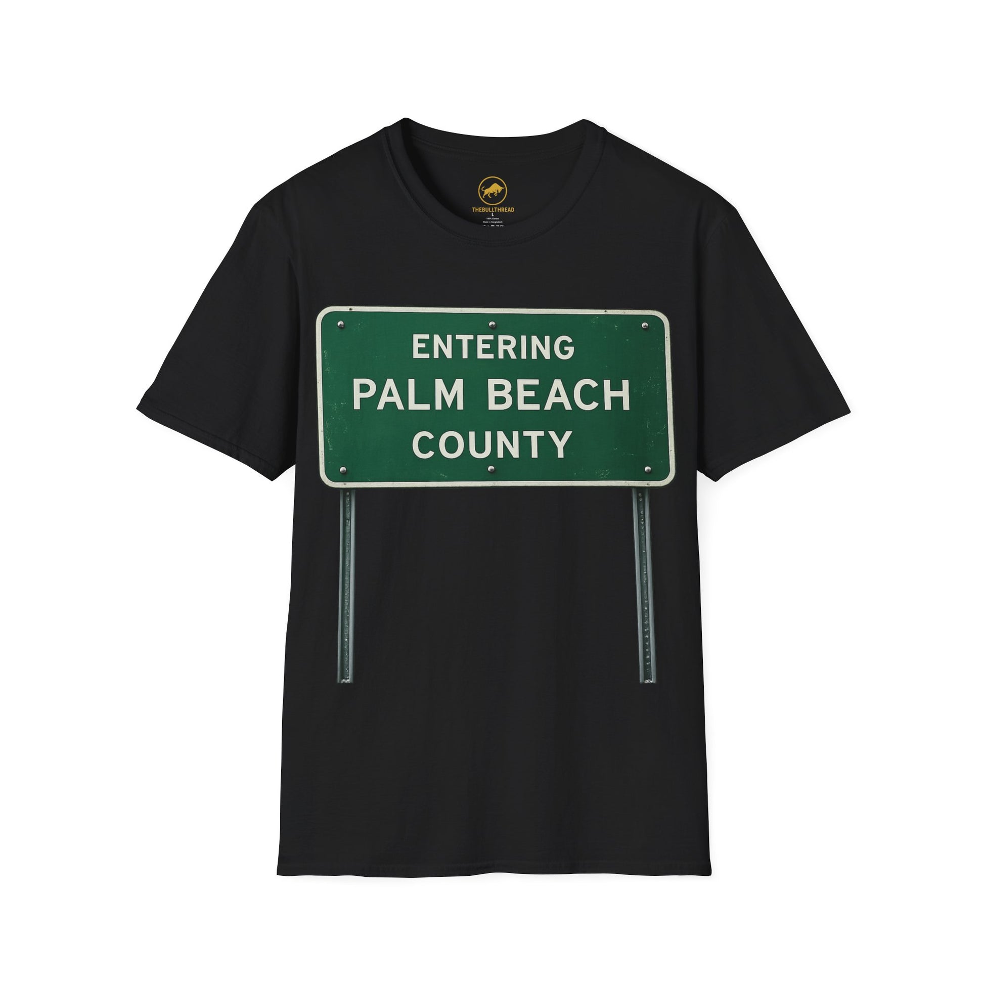 Palm Beach County Shirt, Entering Palm Beach County Sign Tee, Florida Shirt, West Palm Beach Gift, South Florida Streetwear Graphic Tee.