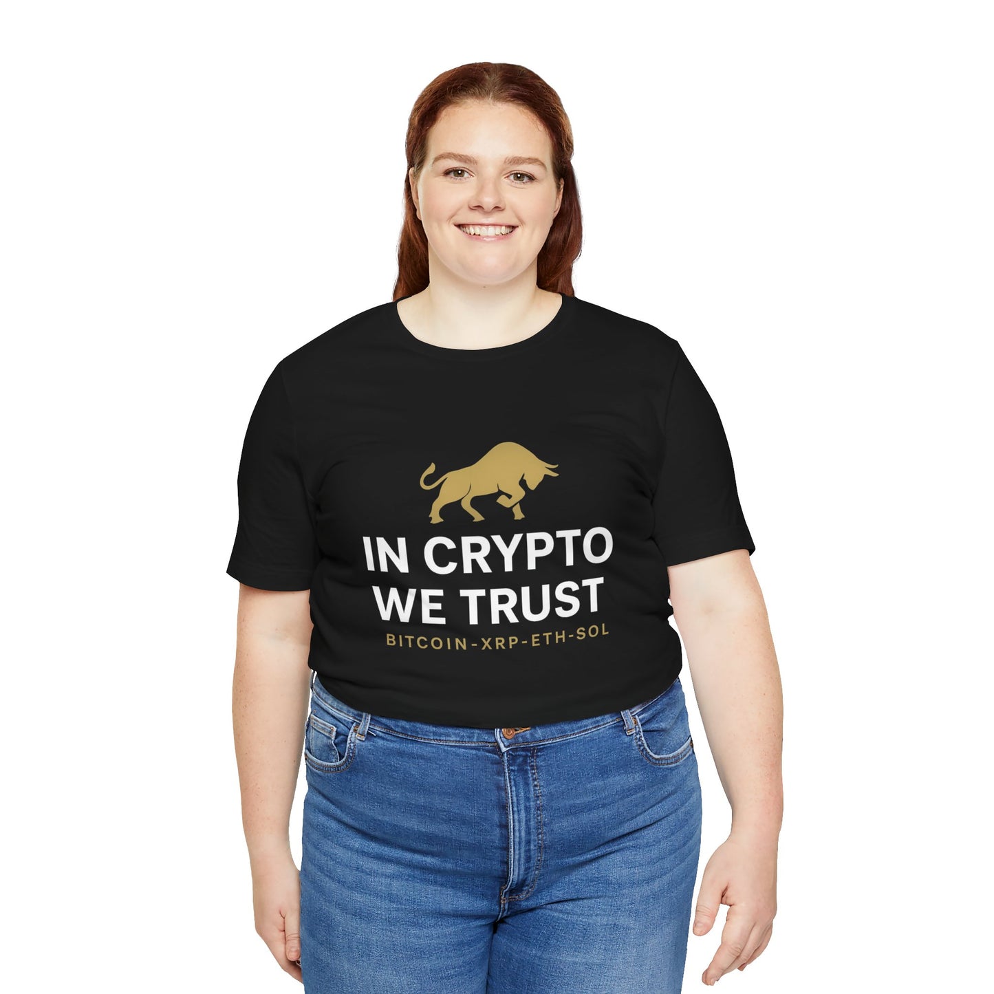 Premium Crypto Investor Shirt – In Crypto We Trust Bull Design by TheBullThread