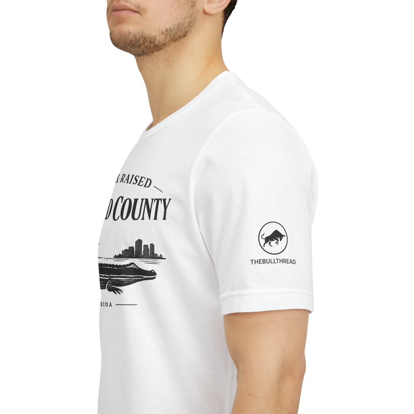 Broward County Born & Raised Shirt, South Florida Coastal Tee, 954 Florida Local Shirt, Fort Lauderdale Beach T-Shirt, Minimalist White Tee.