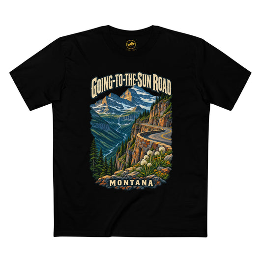 Going-to-the-Sun Road Montana Shirt — Glacier Mountain Scenic Drive Tee.