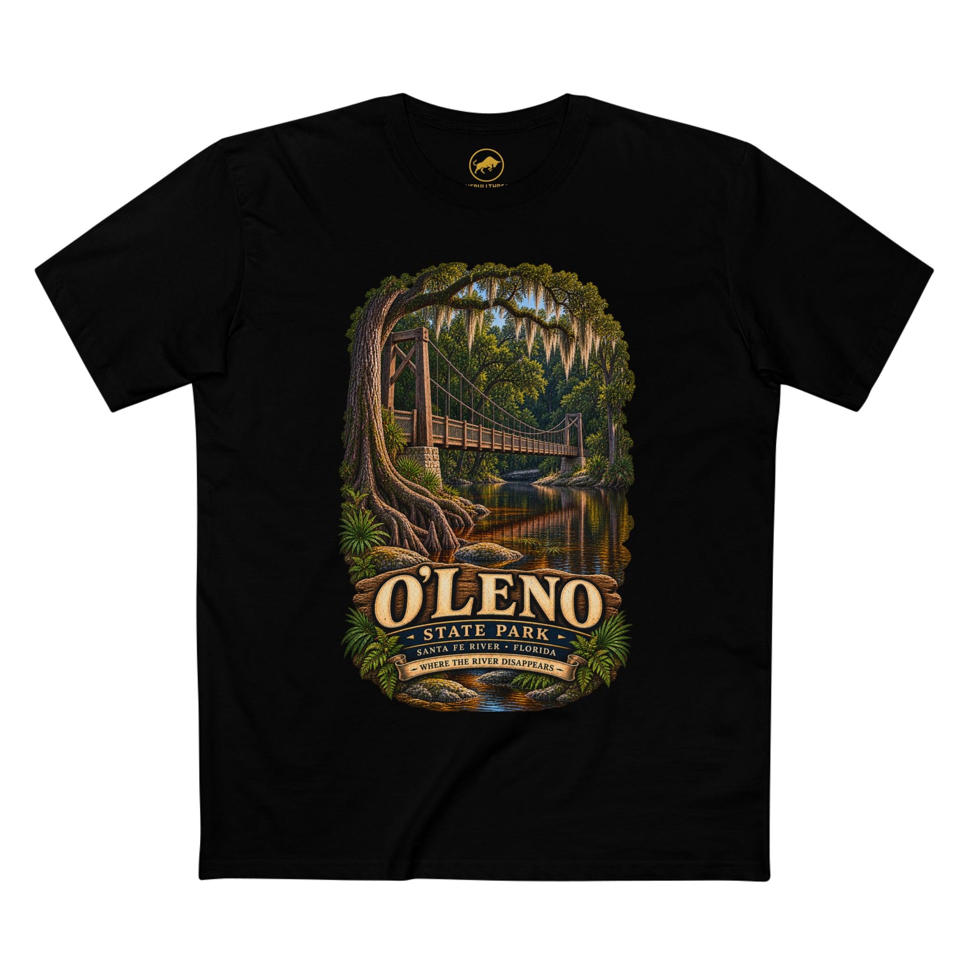 O Leno State Park Shirt Santa Fe River Florida Tee Historic Suspension Bridge.