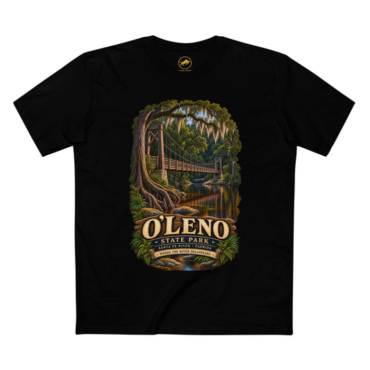 O Leno State Park Shirt Santa Fe River Florida Tee Historic Suspension Bridge.
