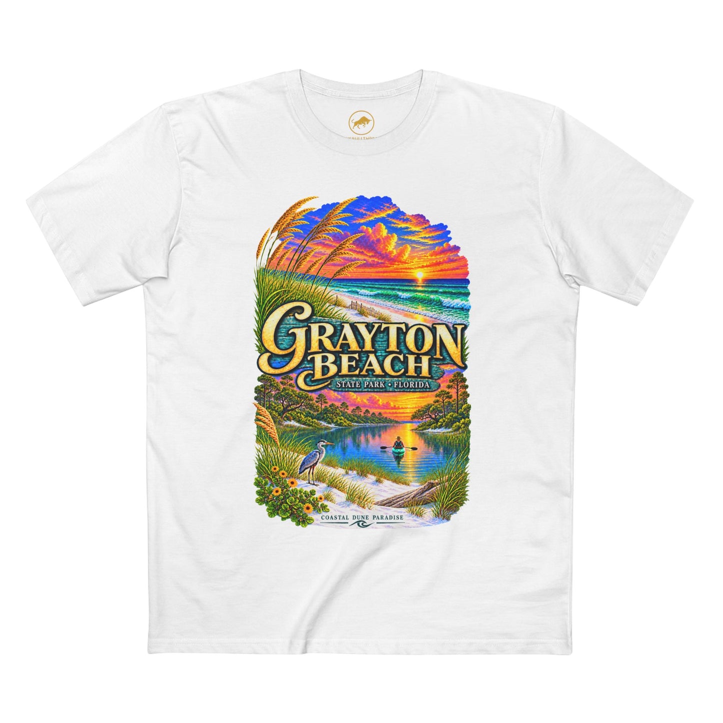 Grayton Beach State Park Shirt, Retro Florida Coastal Graphic Tee, Emerald Coast Vacation Souvenir.