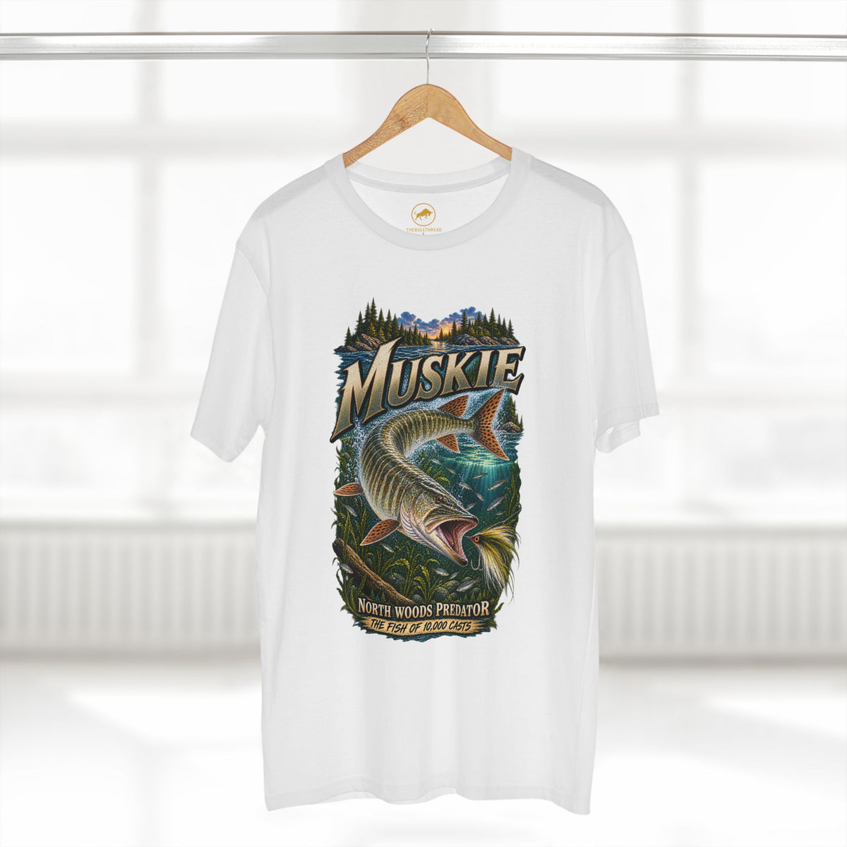 Muskie Fishing Shirt, Muskellunge T-Shirt, Musky Angler Gift, North Woods Predator Tee, Great Lakes Freshwater Fishing