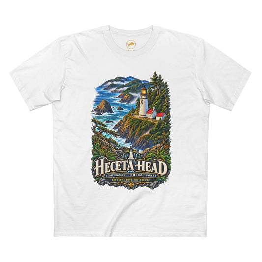 Heceta Head Lighthouse Shirt, Oregon Coast T Shirt, Pacific Northwest Tee, Florence Oregon Gift, Coastal Landmark Shirt.