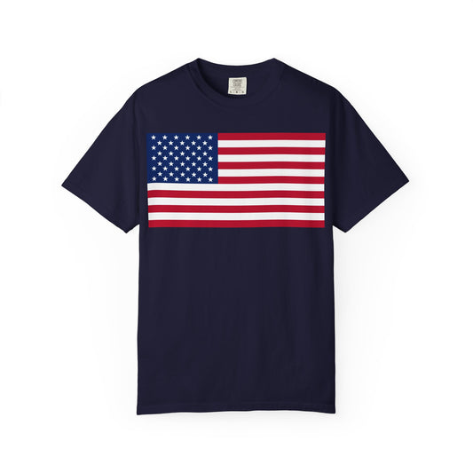 USA Flag Premium Shirt, America Flag Shirt, Comfort Colors 1717 Shirt, Patriotic American Flag T-Shirt, Vintage USA Tee, July 4th Shirt.